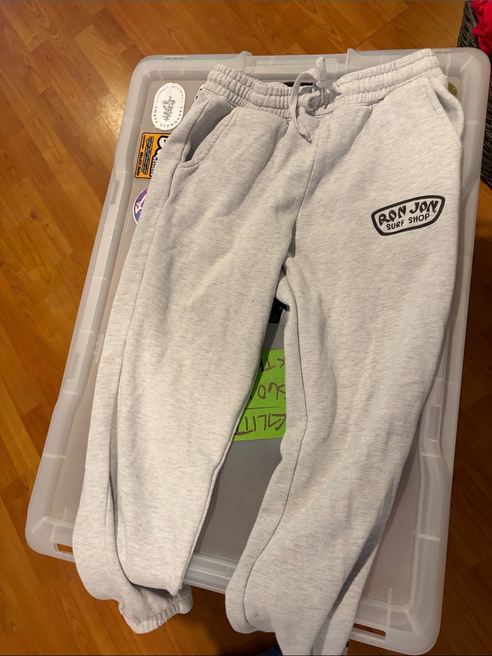 Light Gray Fleece Jogger Sweatpants